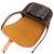 Céline Borsa a Spalla Celine 19150 Folco Medium Triomphe in Tela Marrone - vista 6