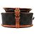Céline Borsa a Spalla Celine 19150 Folco Medium Triomphe in Tela Marrone - vista 7