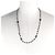 Collana lunga con placca a stemma AG925 di GUCCI Nero Argento - vista 2