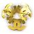 Spilla Triple Coco Mark Vintage Chanel 1994 D'oro - vista 3