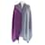 Sciarpa in cashmere Hermès in blu navy e viola Porpora - vista 4