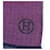 Sciarpa in cashmere Hermès in blu navy e viola Porpora - vista 7