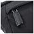 Sac à épaule Prada en polyamide recyclé noir avec plaque logo triangle - vue 7