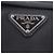 Sac à épaule Prada en polyamide recyclé noir avec plaque logo triangle - vue 9