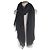 Stola in cashmere e lana con logo H di Hermès Nero - vista 2