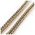 Collar Choker de metal dorado Chanel con marca Coco y strass - vista 7