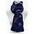 Sciarpa in lana e seta Logomania con frange Louis Vuitton Multicolore Blu navy - vista 2