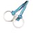 Hermès HERMES Large Clochette Leather Keyring Necklace Blue  - view 5