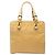16 Céline Celine Gelbe Macadam-embossierte Leder-Handtasche