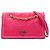 Borsa a tracolla Prada in tessuto rosa con catena e pattina