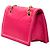 Borsa a tracolla Prada in tessuto rosa con catena e pattina - vista 2