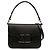 Borsa a tracolla in pelle di vitello nera con logo Valentino Nero