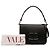 Borsa a tracolla in pelle di vitello nera con logo Valentino Nero - vista 10
