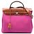 Hermès Borsa Herbag Zip 31 Toile Verso Rosa