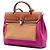 Hermès Borsa Herbag Zip 31 Toile Verso Rosa - vista 2
