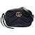 Gucci Mini Borsa a Tracolla GG Marmont in Pelle di Vitello Matelassé Nera Nero