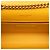 Saint Laurent Borsa a tracolla Kate Monogram in suede giallo medio con frange Senape - vista 4