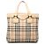 Borsa a mano in tela check beige Burberry