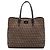 Fendi Braune Zucchino Canvas Tote Dunkelbraun