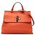 Borsa Gucci Orange Medium in pelle di vitello Bamboo Daily Satchel Arancione