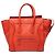 Luggage Céline Mini Sac de Voyage en Cuir Orange