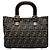 Fendi Petit Tote Twins en Toile Zucca Marron