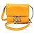 Borsa a spalla in pelle donna Fendi Calligraphy 8BT317 Giallo