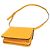 Borsa a spalla in pelle donna Fendi Calligraphy 8BT317 Giallo - vista 2
