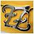 Borsa a spalla in pelle donna Fendi Calligraphy 8BT317 Giallo - vista 6