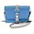 Borsa a Spalla in Pelle Prada Electra Studs Blu