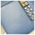 Borsa a Spalla in Pelle Prada Electra Studs Blu - vista 9