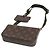 Borsa a Spalla Monogram Multi Pochette Felicie di Louis Vuitton Nero Cachi - vista 3