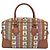 Borsa Boston Small Orb Stripe di Vivienne Westwood Marrone Verde