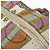 Borsa Boston Small Orb Stripe di Vivienne Westwood Marrone Verde - vista 13