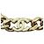 Bracciale a Catena Coco Mark B22S AB8299 di Chanel Bianco - vista 3