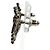 Chanel F23K ABC214 Kamelie Perlen Coco Mark Ohrringe Schwarz - Ansicht 2