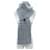 Chanel Sciarpa in Cashmere e Seta Grigia Marrone  - vista 2