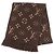 Sciarpa Logomania Shine Louis Vuitton Marrone