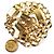 Chanel Gold Chain Belt mit Coco Mark Münzmotiv Golden