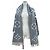Sciarpa in cashmere e lana con frange Monogram Louis Vuitton Marrone Bianco sporco - vista 3