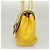 Chanel Two Tone Mademoiselle Lock Flap Quilted Lambskin Large Giallo - vista 3