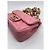 Mini borsa Chanel in agnello rosa con catena in legno - vista 4