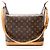 Louis Vuitton Vintage Monogramm Canvas Amfar Three Schultertasche Braun