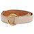 Ceinture Loro Piana en cuir crème Blanc Écru