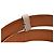 Ceinture Loro Piana en cuir crème Blanc Écru - vue 15
