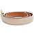Ceinture Loro Piana en cuir crème Blanc Écru - vue 2