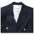 Sandro Double-Breasted Blazer in Navy Blue Polyester - view 5