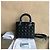 Borsa Dior Duchess in pelle verniciata nera Nero - vista 2