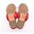 Timeless Sandali in suede matelassé Chanel Rosso - vista 4