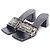 Versace Leder-Mules Schwarz Beige